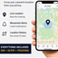 GPS tracker app showing live location alerts and tracking features for caravan and trailer monitoring